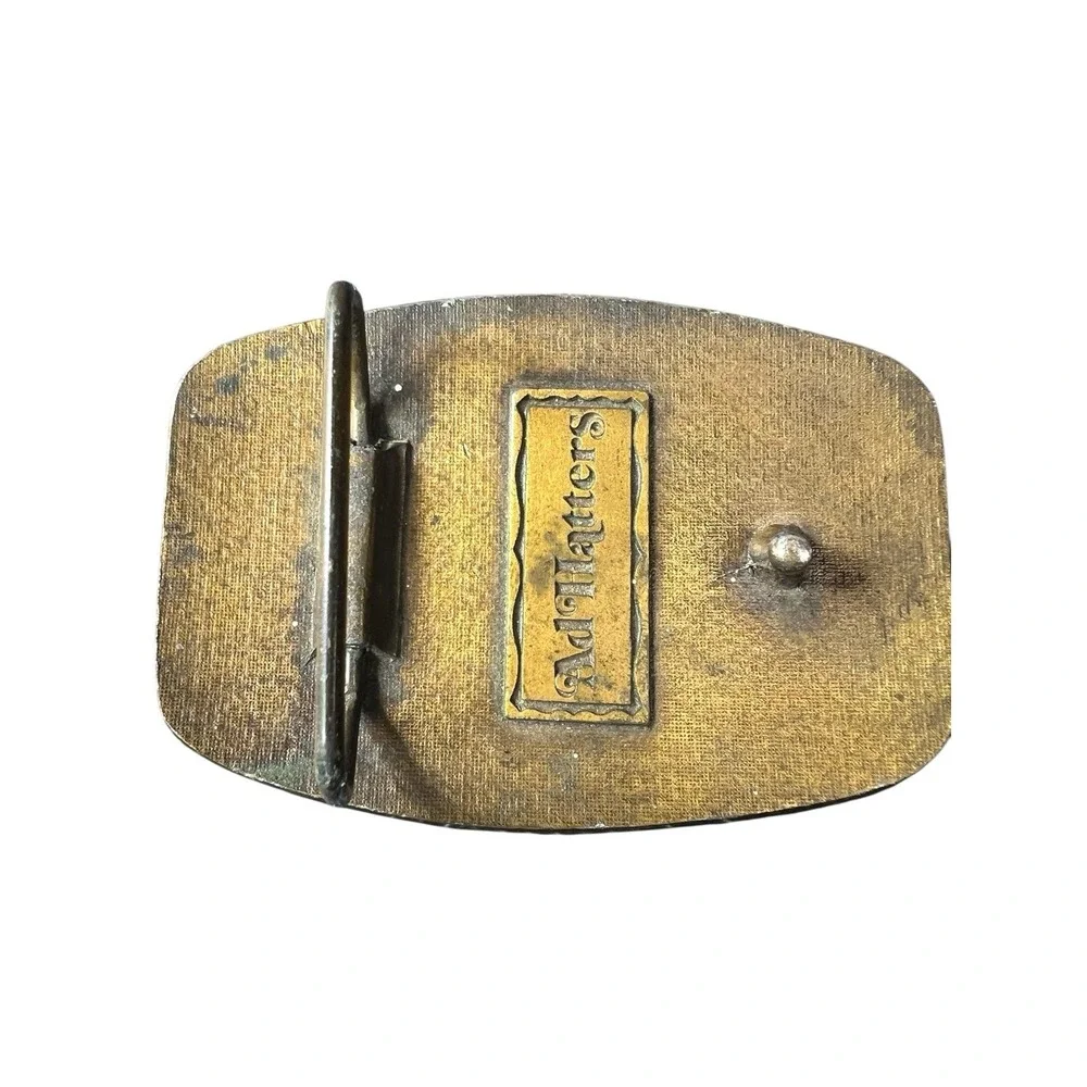 Vintage Belt Buckle Tracy Trucking Company‎ 35th Year Ad Hatters Brand